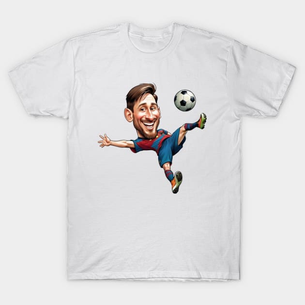 Man Kicking Soccer Ball T-Shirt by Sweet Tea Novelty